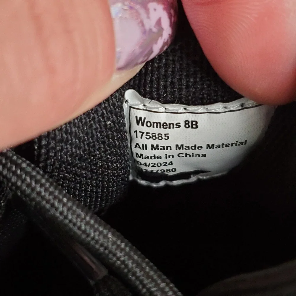 Brazos Contractor ST Warehouse Womens Work Shoes Sz 8 B Running Black Sneakers